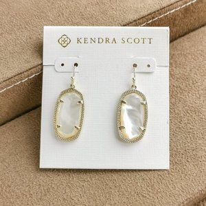 Kendra Scott Dani / Earrings Gold Ivory Pearl NEW
